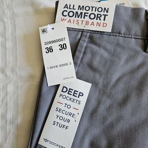 Dockers Men's Gray Classic Fit Pants